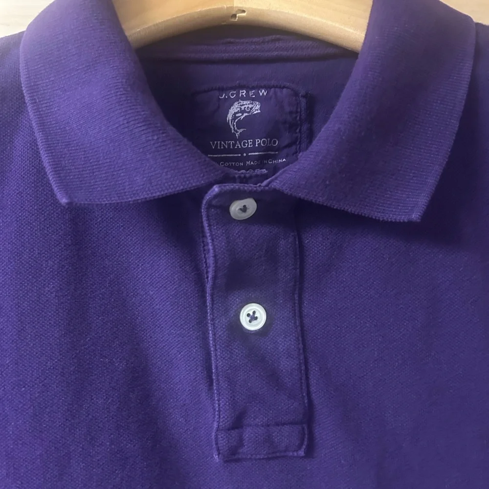 Men’s J. Crew Purple Vintage Polo Shirt